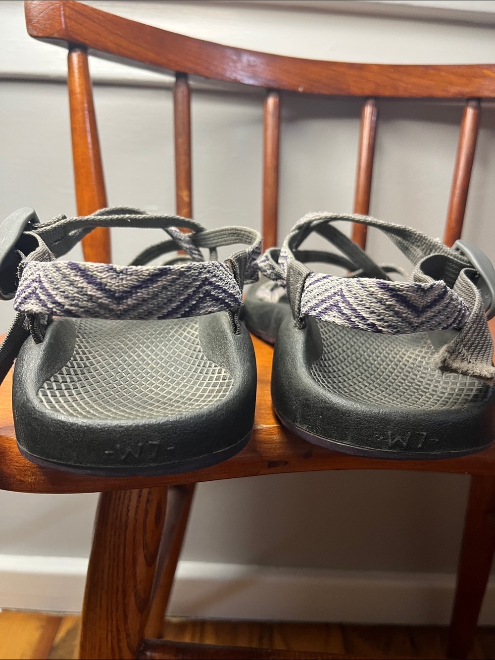 Chaco ZX/2 Yampa Sandals size 7 Purple Gray Geometric Strappy Outdoor Hiking - Picture 8 of 9